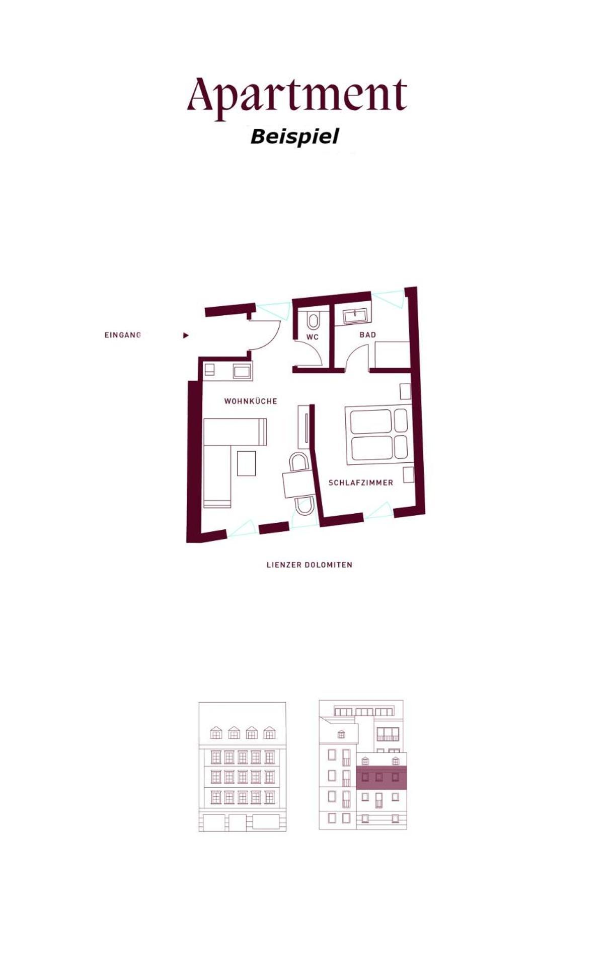 Apartmenthaus Nr 1 Lienz Exterior foto